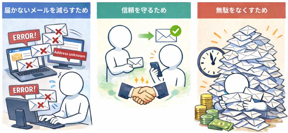 アドレスクリーニングが必要な理由