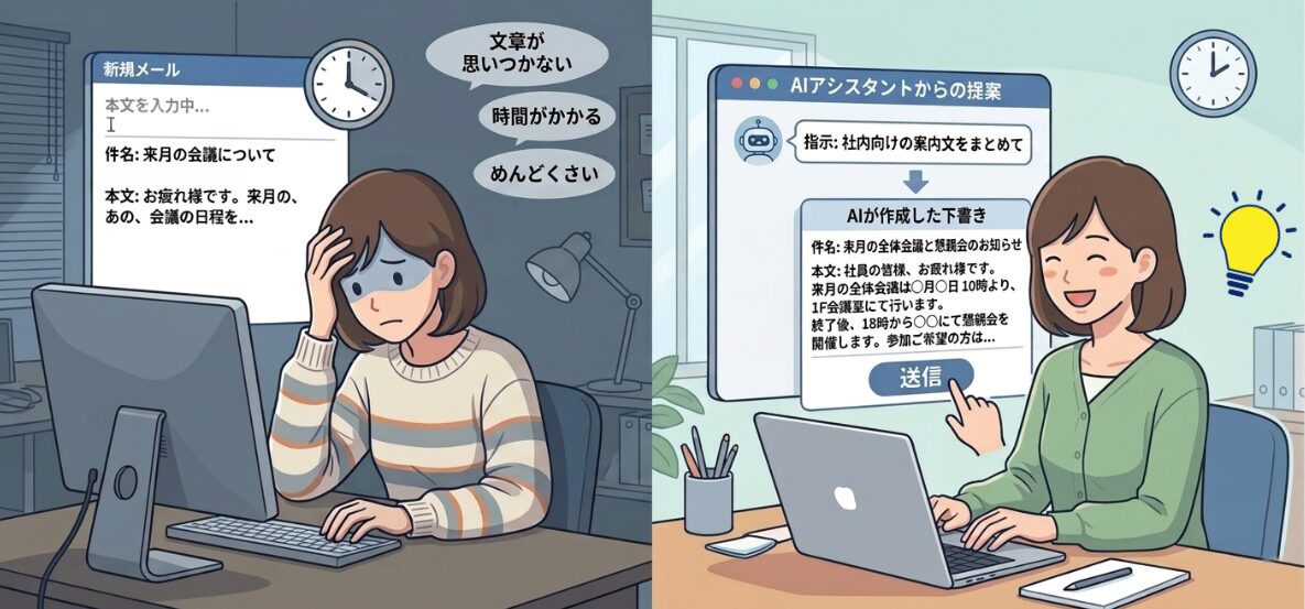 メール作成時間の短縮